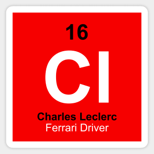 Charles Leclerc Driver Element Sticker